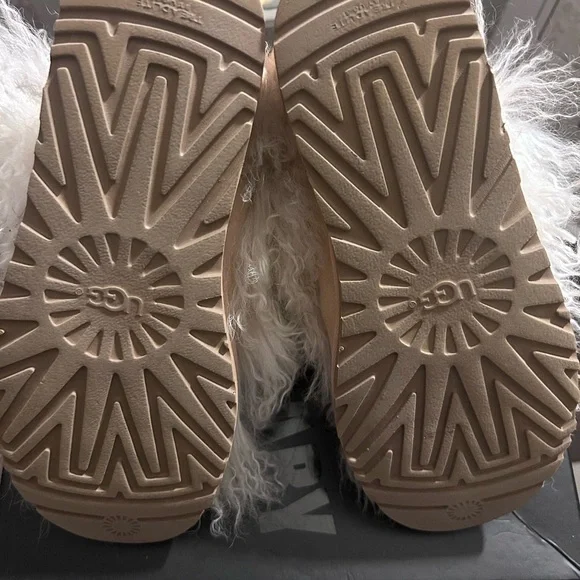 Like New UGG Classic Mini Mongolian Boots - Picture 8 of 10